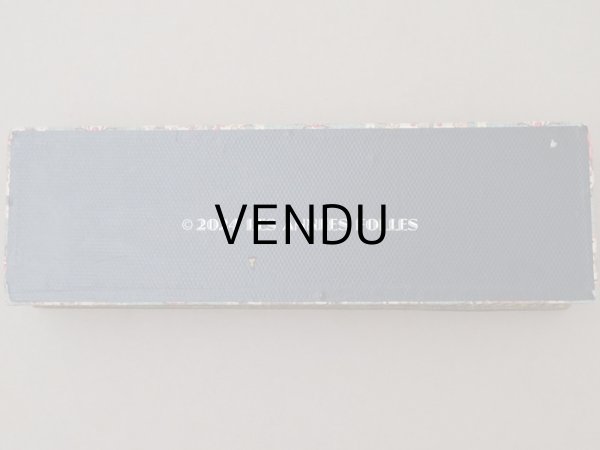 画像5: アンティーク 薔薇のメダイヨン グローブボックス カルトナージュボックス オリーブグリーン (5)