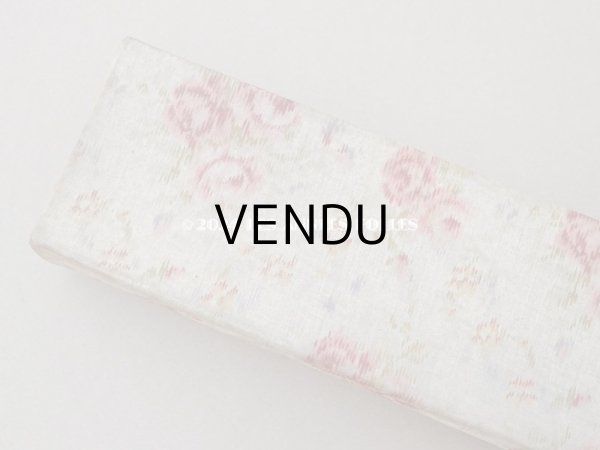 画像4: アンティーク 薔薇模様のほぐし織り カルトナージュボックス グローブボックス  (4)