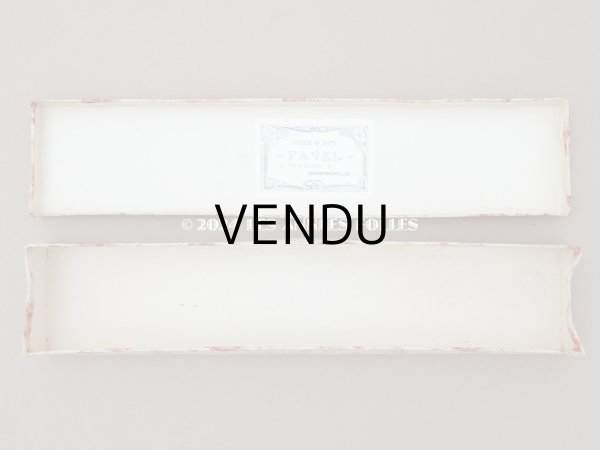 画像8: アンティーク 薔薇模様のほぐし織り カルトナージュボックス グローブボックス  (8)