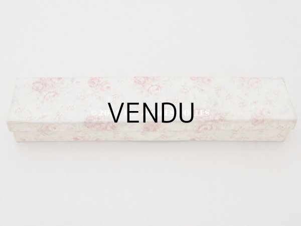 画像3: アンティーク 薔薇模様のほぐし織り カルトナージュボックス グローブボックス  (3)