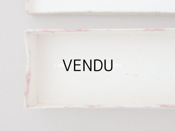 画像10: アンティーク 薔薇模様のほぐし織り カルトナージュボックス グローブボックス  (10)