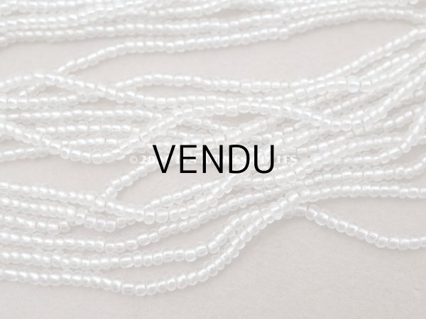 画像3: アンティーク シードビーズ ガラス製 半透明＆シルバー 46g (3)