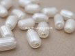 画像4: アンティーク スフレビーズ オーロラ加工 大粒14mm ライン入り 24ピースのセット 吹きガラス製ビーズ  (4)