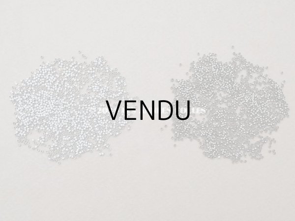 画像4: 19世紀末 アンティーク メタルビーズ ひねり模様入り シルバー  (4)