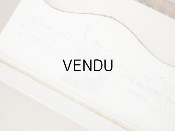 画像11: 1900年頃 アンティーク レターセットの紙箱 EXTRA SUPERFINE NOTE PAPER - AU BON MARCHE MAISON BOUCICAUT PARIS - (11)