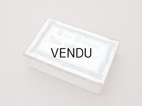 画像3: 1900年頃 アンティーク レターセットの紙箱 EXTRA SUPERFINE NOTE PAPER - AU BON MARCHE MAISON BOUCICAUT PARIS - (3)