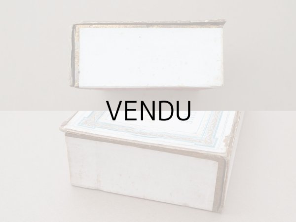 画像8: 1900年頃 アンティーク レターセットの紙箱 EXTRA SUPERFINE NOTE PAPER - AU BON MARCHE MAISON BOUCICAUT PARIS - (8)