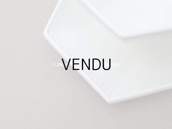 画像9: アンティーク オクトゴナル ソーシエール モントロー - CREIL ET MONTEREAU - (9)