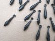画像2: アンティーク ゼラチン製 スフレ スパンコール アイシクル型 ブラック 16mm 100ピースのセット (2)