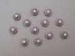 画像3: アンティーク シルク製 くるみボタン オールドローズ 10mm 12ピース  (3)