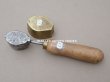 画像4: 19世紀末 アンティーク  こて アイリスの花びら 型押し  (4)