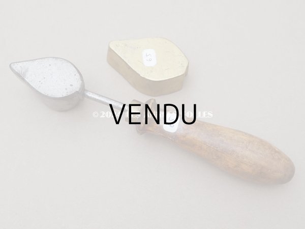 画像5: 19世紀末 アンティーク  こて リーフ 型押し  (5)