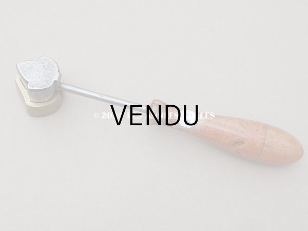 画像5: 19世紀末 アンティーク  こて リーフ アイビー 型押し  (5)