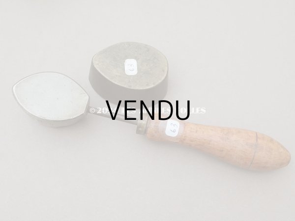 画像5: 19世紀末 アンティーク  こて リーフ 型押し  (5)