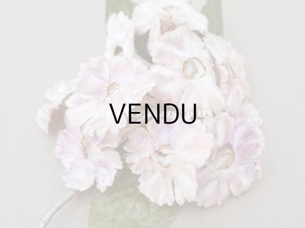 画像4: アンティーク シルクベルベット製 布花 パウダーピンク (4)