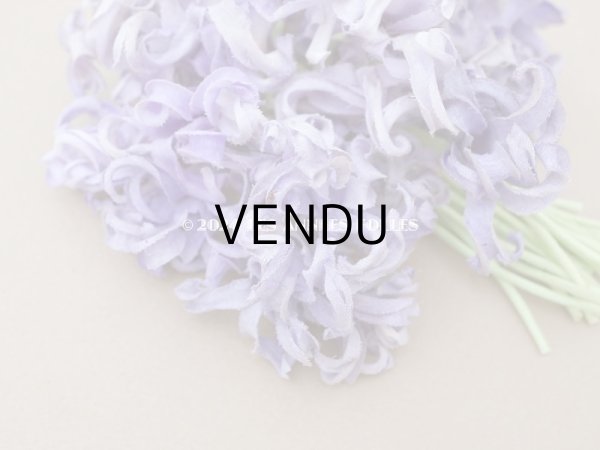 画像2: アンティーク ヒヤシンスの布花 ラヴェンダー色 (2)