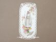 画像1: アンティーク 初聖体のカニヴェ 透かし柄 ピンクの薔薇 (1)