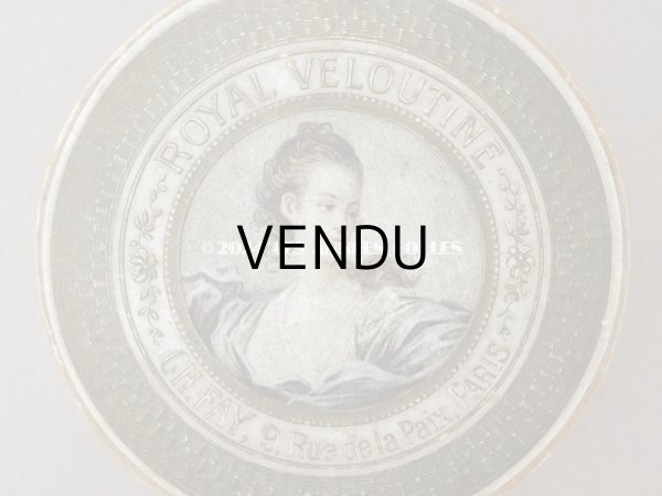 画像3: 1900年頃 アンティーク パウダーボックス ROYAL VELOUTE - CH.FAY PARIS - (3)