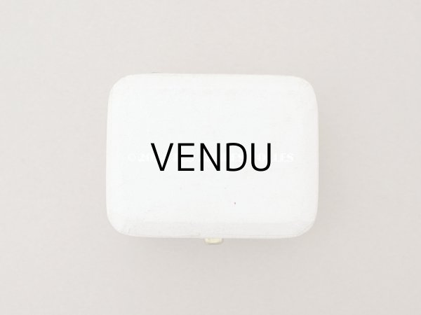 画像3: アンティーク ピアス用 ジュエリーボックス 金彩入り オフホワイト (3)