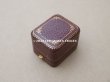 画像2: アンティーク リング用 ジュエリーボックス 金彩入り スモーキーパープル リングボックス (2)