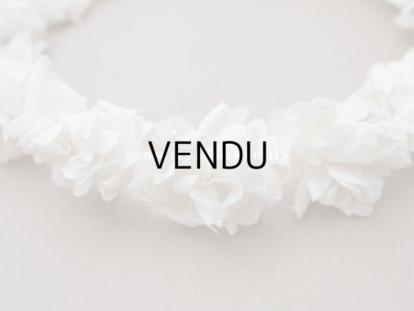 画像7: アンティーク 薔薇の布花のティアラ 花冠 初聖体 (7)