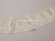 画像5: アンティーク 花の刺繍入り 幅広レース ベーシュ 幅9.7cm (5)