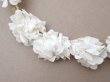 画像5: アンティーク 薔薇の布花のティアラ 花冠 初聖体 (5)