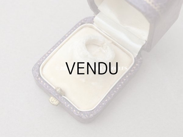 画像8: アンティーク リング用 ジュエリーボックス 金彩入り スモーキーパープル リングボックス (8)