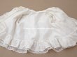 画像14: 1900年頃 アンティーク ドール&ベビー用 袖付きケープ ドット刺繍のコットンファブリック＆レース 裏地付き (14)
