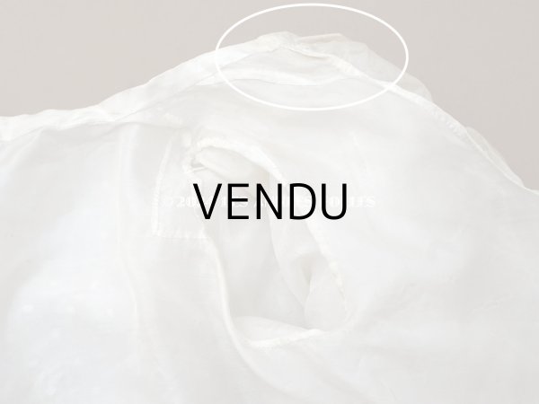 画像17: 1900年頃 アンティーク ドール&ベビー用 袖付きケープ ドット刺繍のコットンファブリック＆レース 裏地付き (17)