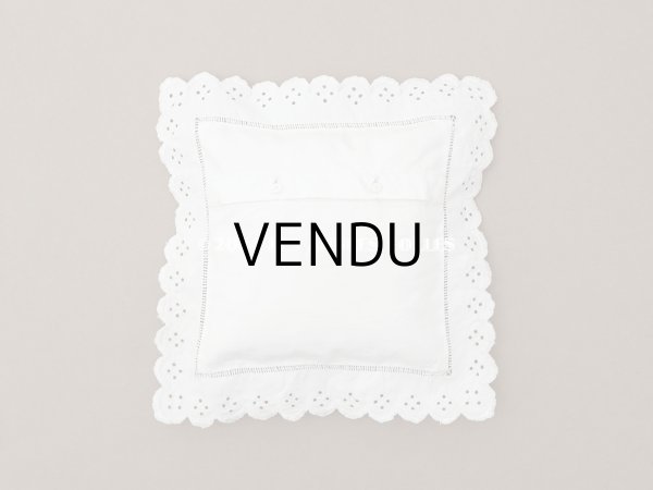 画像4: 1900年頃 アンティーク ドール用 手縫い&手刺繍のクッション  (4)