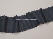 画像3: 1900年頃 アンティーク シルク製 リボン 黒 4.75m 幅11.8cm ドレスの裾  (3)