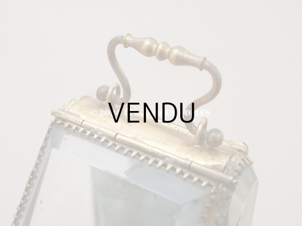 画像6: アンティーク 懐中時計 & ジュエリーボックス スモーキーブルーグリーンのシルク製クッション (6)