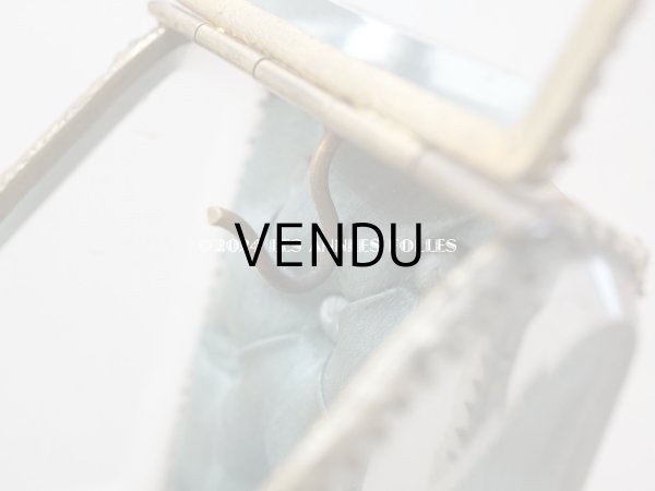 画像12: アンティーク 懐中時計 & ジュエリーボックス スモーキーブルーグリーンのシルク製クッション (12)