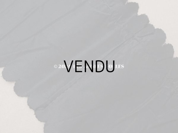 画像6: 1900年頃 アンティーク シルク製 リボン 黒 4.75m 幅11.8cm ドレスの裾  (6)