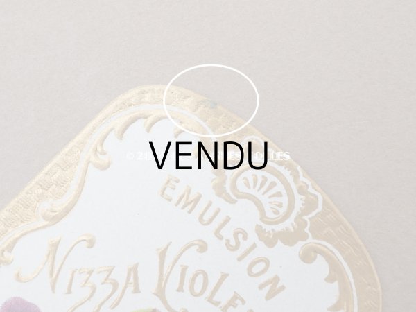 画像7: アンティーク パフュームラベル EMULSION NIZZA VIOLETTA - F.MOREAU & FILS PARIS - (7)