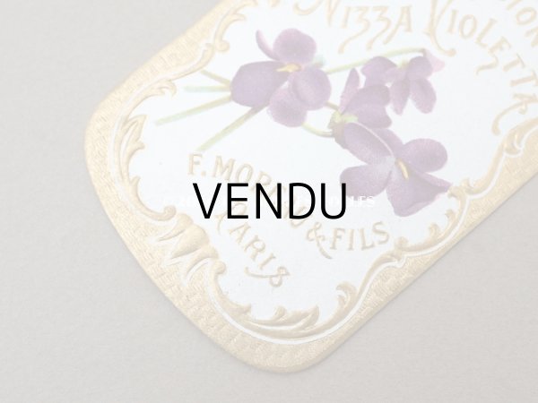 画像4: アンティーク パフュームラベル EMULSION NIZZA VIOLETTA - F.MOREAU & FILS PARIS - (4)