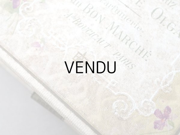画像4: アンティーク ボンマルシェ 菫のパウダーボックス POUDRE DE RIZ VIOLETTE OLGA - PARFUMERIE DU BON MARCHE PARIS - (4)