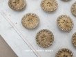 画像1: アンティーク 星のボタン ゴールド 15mm 6ピースのセット (1)