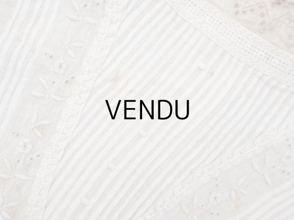 画像5: ＊蚤の市＊アンティーク ドール＆ベビー用 花刺繍のブラウス ホワイトワーク&レース (5)