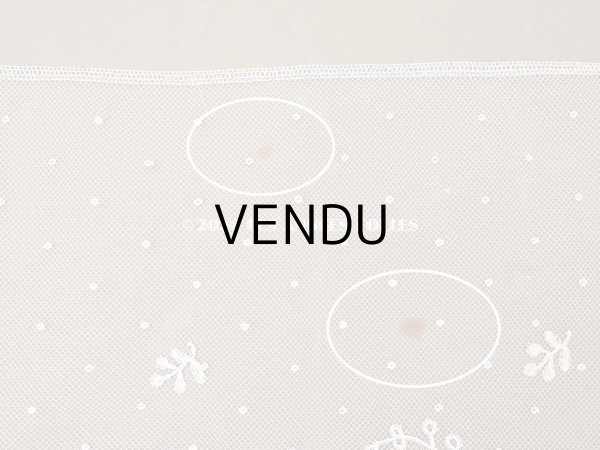 画像10: 19世紀末 アンティーク 幅広34cm アプリカシオン・アングルテール 3.05m 草花のブーケ＆ガーランド オフホワイト ボビンレース (10)