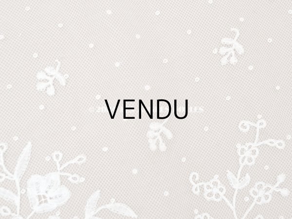 画像7: 19世紀末 アンティーク 幅広34cm アプリカシオン・アングルテール 3.05m 草花のブーケ＆ガーランド オフホワイト ボビンレース (7)