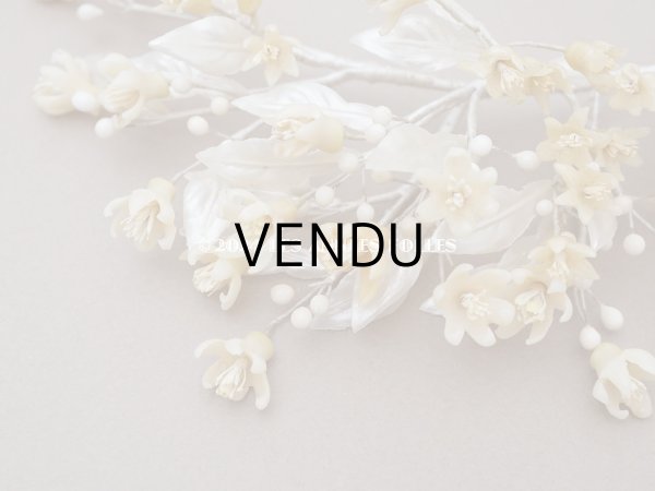 画像4: アンティーク ワックスフラワーのティアラ  結婚式 ウェディング オレンジブロッサム (4)