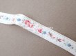 画像3: アンティーク リボン 花模様 1.1m 10mm幅 (3)