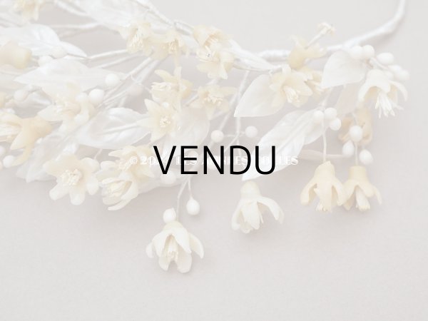 画像5: アンティーク ワックスフラワーのティアラ  結婚式 ウェディング オレンジブロッサム (5)