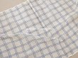 画像2: アンティーク コットンメッシュ ファブリック ブルー＆オフホワイト 56cｍ幅 (2)