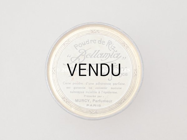 画像3: アンティーク マリー・アントワネットのパウダーボックス POUDRE DE RIZ BELLAMIA PARFUMEE AUX FLEURS DE FRANCE  - MURCY PARIS - (3)
