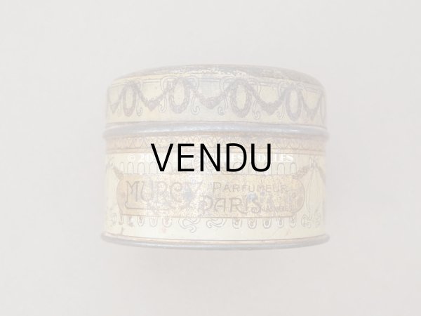 画像4: アンティーク マリー・アントワネットのパウダーボックス POUDRE DE RIZ BELLAMIA PARFUMEE AUX FLEURS DE FRANCE  - MURCY PARIS - (4)