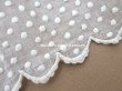 画像3: 19世紀 アンティーク ドットの手刺繍 スカラップレース 37cm (3)