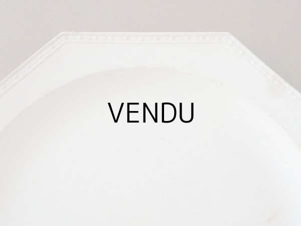 画像5: 1806~1834年 アンティーク オクトゴナル プレート CREIL クレイユ窯  (5)